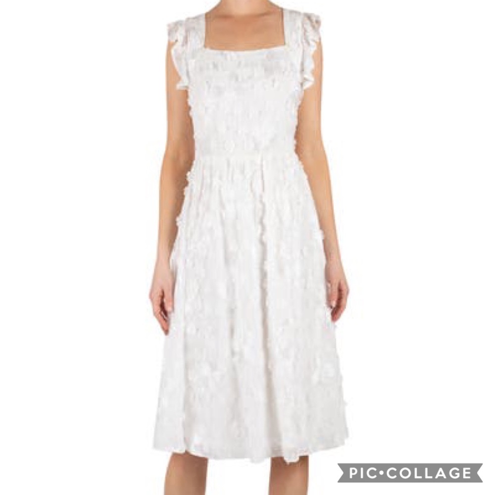 Julia Jordan White Floral Fit & Flare Dress 4